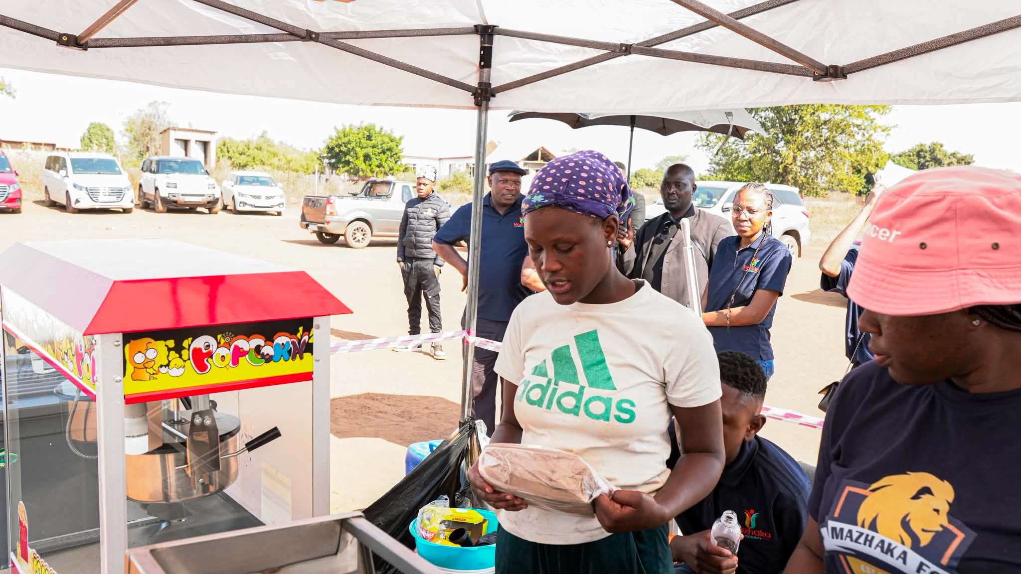A community participant at the event