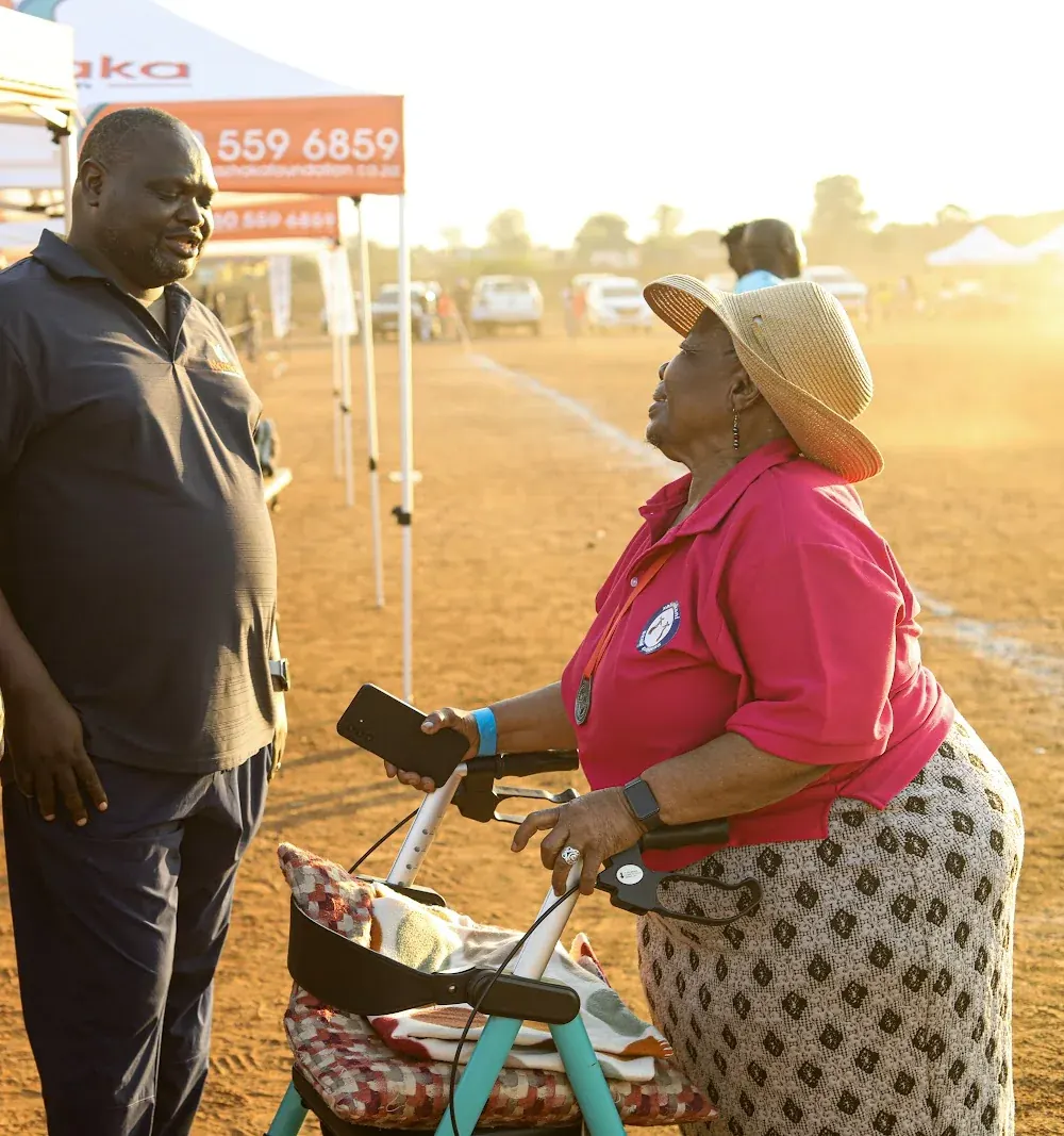 Community members at a Mazhaka gathering