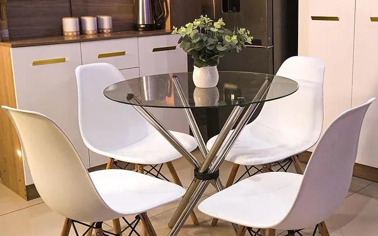 Dining area of the newly built home